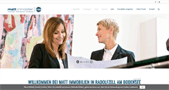 Desktop Screenshot of matt-immobilien.de