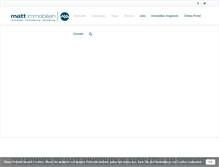Tablet Screenshot of matt-immobilien.de